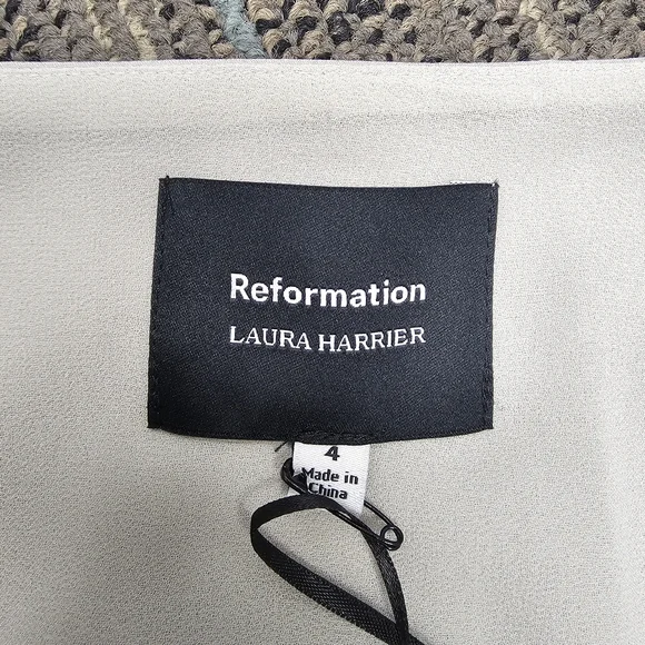 Reformation Silver Mini Pencil Skirt Cocktail - Picture 4 of 11